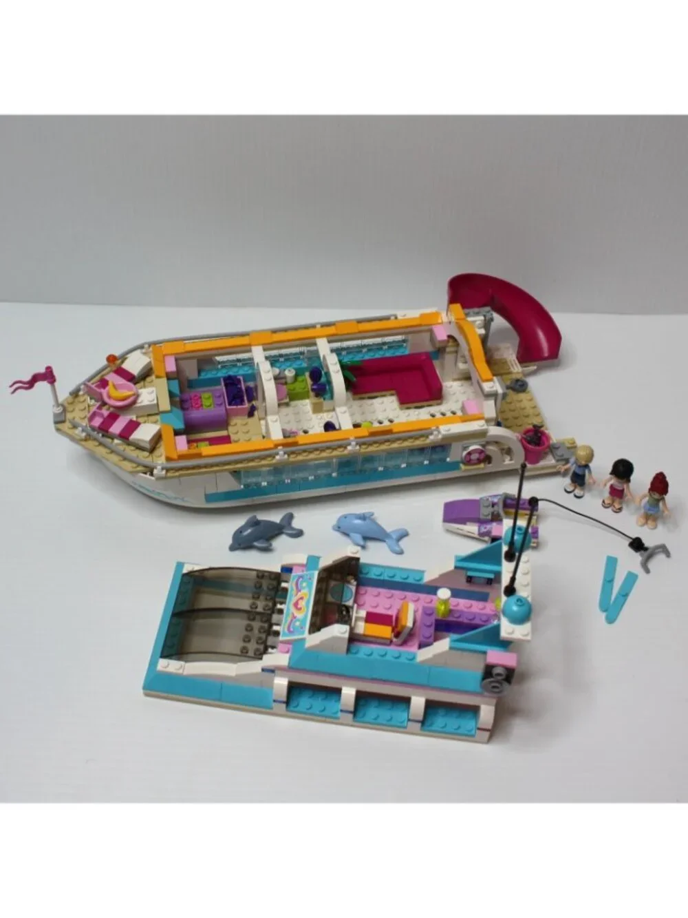 Lego Friends Dolphin Cruiser Complete Set 41015 with Instructions but NO Box